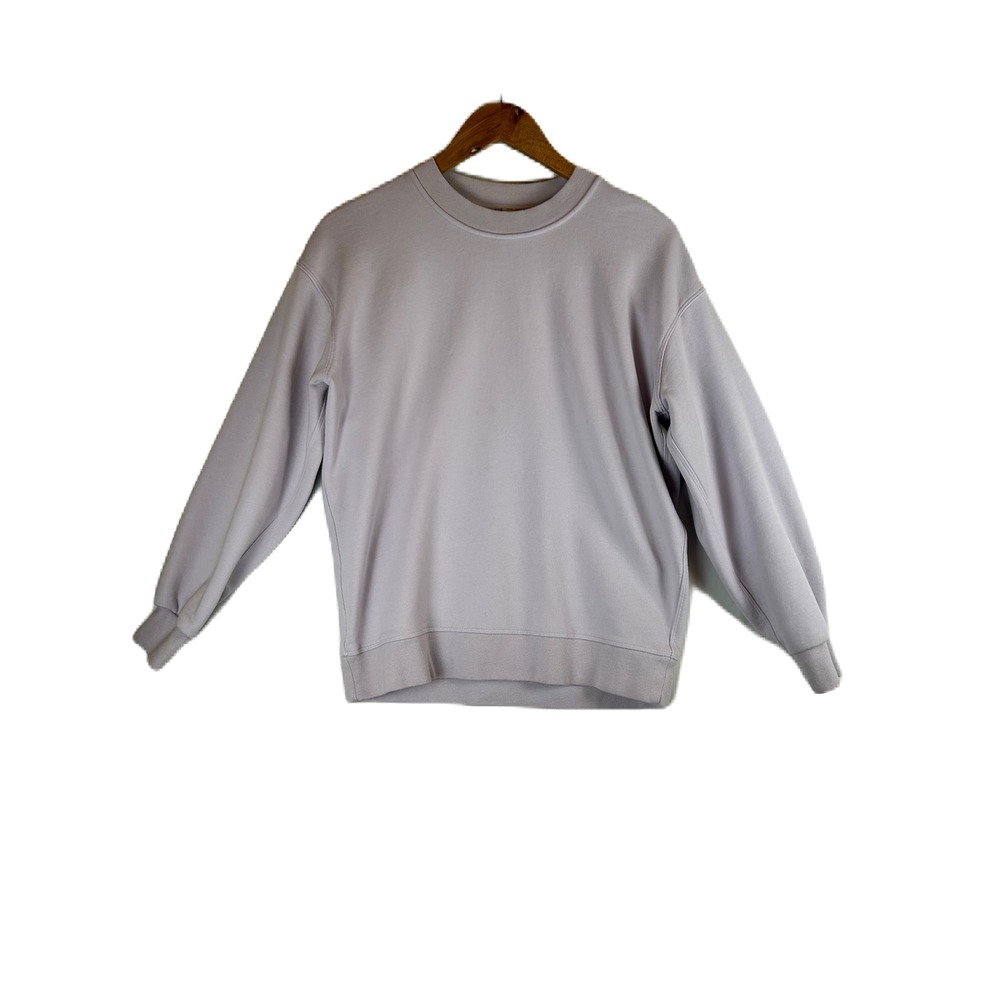 Lululemon Perfectly Oversized Crewneck Sweatshirt Lavender Purple Cotton Size 0